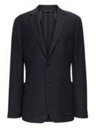 Banana Republic Mens Slim Motion-stretch Cotton Suit Jacket Navy Size 44