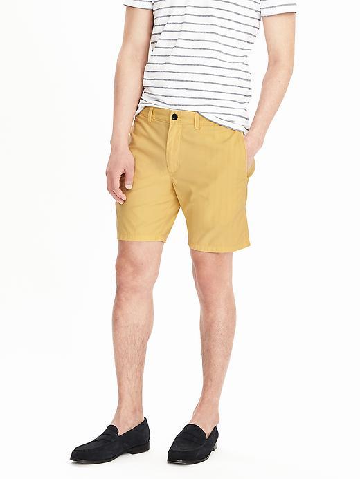 Banana Republic Mens Aiden Twill Club Short Size 28w - Yellow