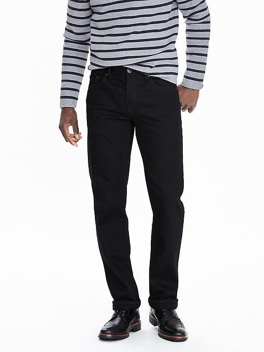 Banana Republic Mens Straight Black Jean Size 34w 36l Tall - Black