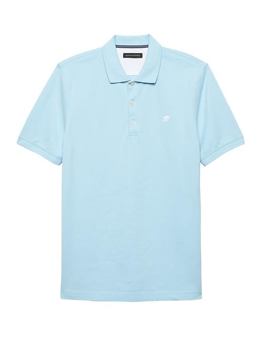 Banana Republic Mens Slim Signature Pique Polo Shirt Santorini Size Xl