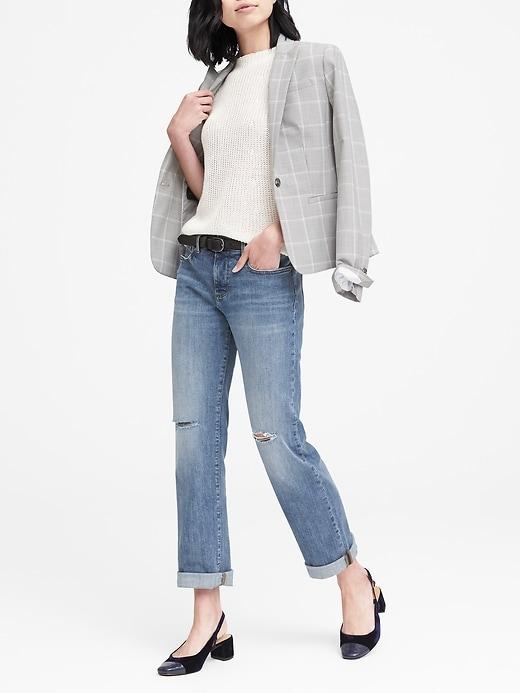 Banana Republic Womens Girlfriend Light Wash Jean Light Blue Size 24