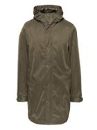 Banana Republic Mens Br X Kevin Love   Water-resistant Hooded Jacket Dark Olive Green Size Xs