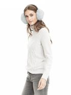 Banana Republic Faux Fur Earmuffs - Ice Blue