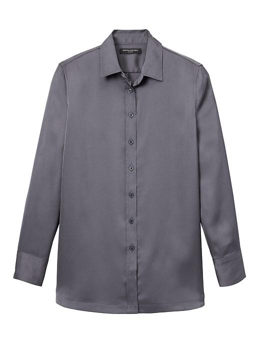 Banana Republic Womens Parker Fit Boyfriend Tunic - Midnight