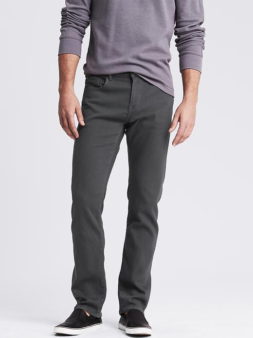Banana Republic Mens Gray Slim Traveler Jean Size 33w 32l - Gray
