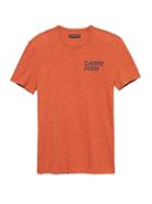 Banana Republic Mens Vintage 100% Cotton Carpe Diem Graphic T-shirt Orange Size M