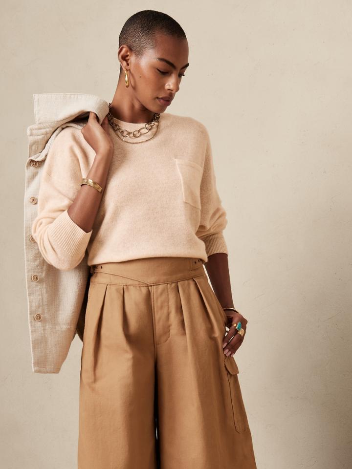 Cropped Cashmere Sweater