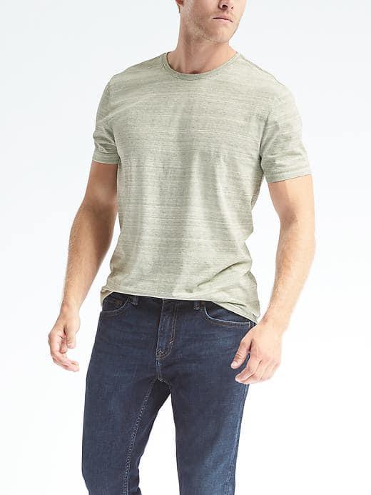 Banana Republic Mens Soft Wash Tee - Green