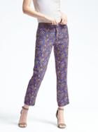 Banana Republic Avery Fit Paisley Pant - Blue Print