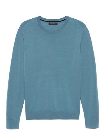 Banana Republic Italian Merino Crew Sweater-neck Sweater