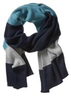 Banana Republic Mens Colorblock Scarf Size One Size - Teal