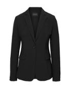Banana Republic Womens Long And Lean-fit Machine-washable Italian Wool Blend Blazer Black Size 2