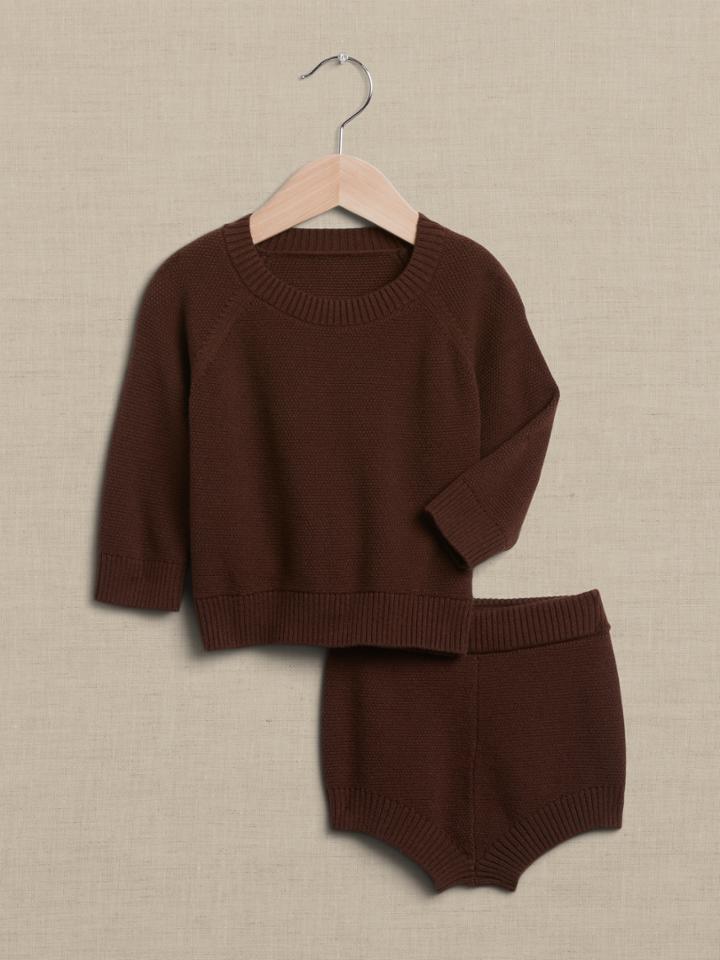 Sweater & Short Set For Baby