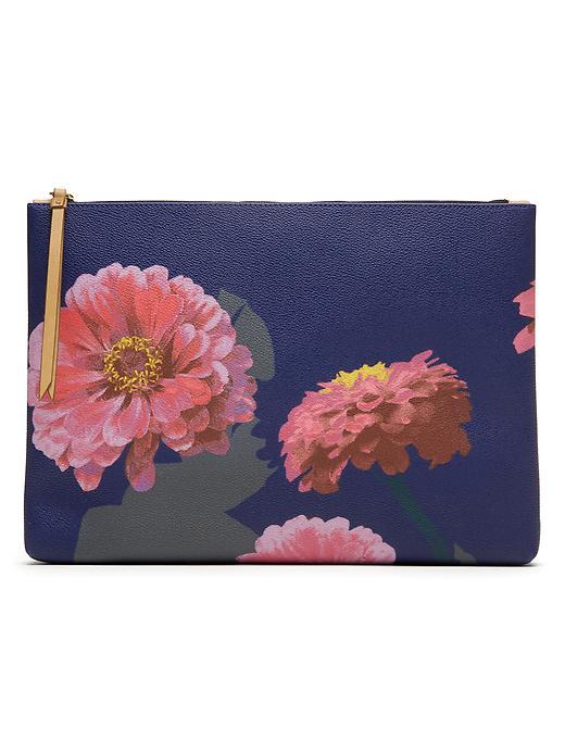 Banana Republic Gerber Daisy Large Pouch Size One Size - Painted Floral