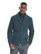 Banana Republic Mens Reverse Jersey Shawl Cardigan - Dutch Blue