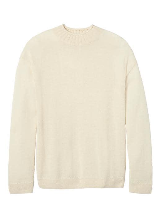 Banana Republic Mens Heritage Peruvian Alpaca Turtleneck - White