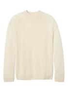 Banana Republic Mens Heritage Peruvian Alpaca Turtleneck - White