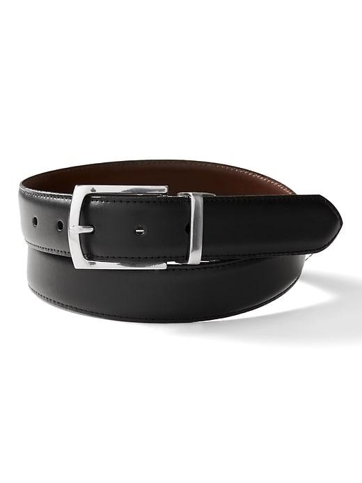 Banana Republic Mens Reversible Leather Dress Belt Black & Dark Brown Size 32