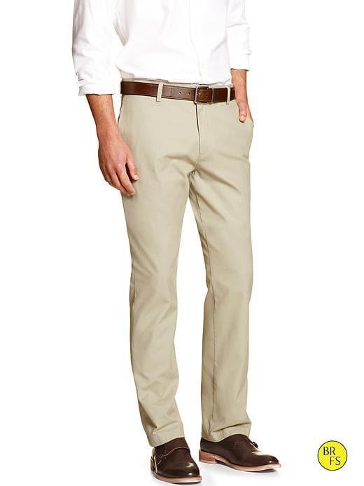 Banana Republic Mens Factory Gavin-fit Chino Pant Khaki Size 33w