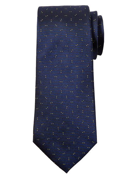 Banana Republic Mens Double Dot Silk Tie Size One Size - Navy