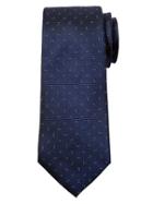 Banana Republic Mens Double Dot Silk Tie Size One Size - Navy
