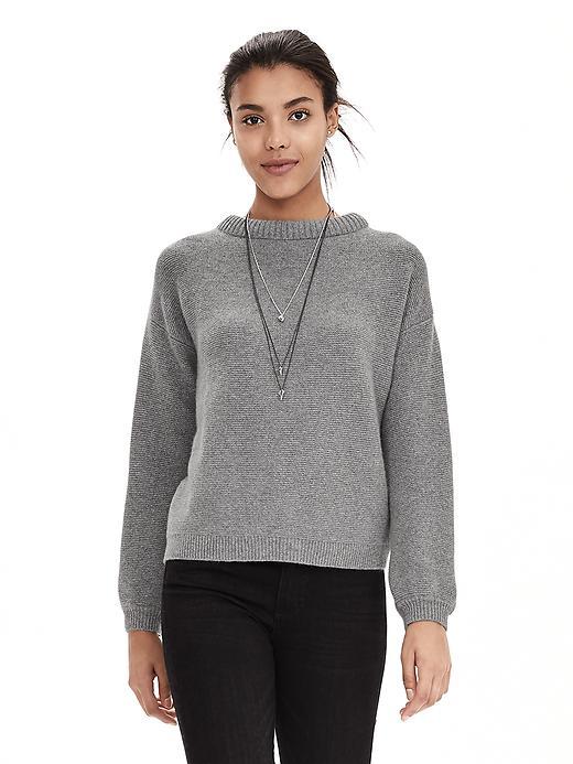 Banana Republic Womens Todd &amp; Duncan Cashmere Boatneck Pullover Size L - Gray