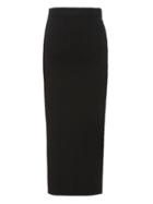 Banana Republic Womens Knit Midi Pencil Skirt With Side Slit Black Size Xs