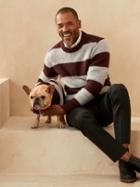 Fuzzy Stripe Sweater