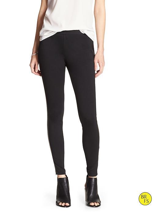 Banana Republic Factory Tuxedo Stripe Legging Size L - Black