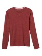 Banana Republic Mens Soft Wash Long Sleeve Tee - Brick