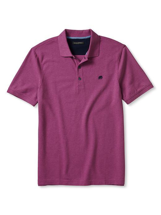 Banana Republic Solid Pique Polo Size M Tall - Royal Fuchsia