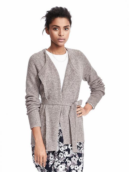 Banana Republic Womens Aire Belted Cardigan Size M - Brown