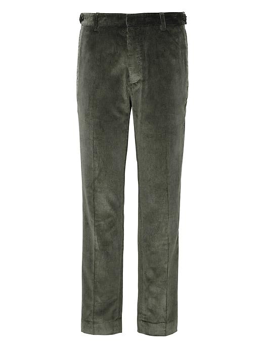 Banana Republic Mens Br X Kevin Love   Athletic Tapered Corduroy Dress Pant Olive Green Size 26w