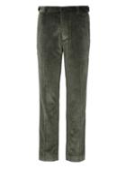 Banana Republic Mens Br X Kevin Love   Athletic Tapered Corduroy Dress Pant Olive Green Size 26w