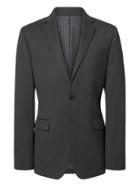 Banana Republic Mens Slim Solid Italian Wool Suit Jacket Charcoal Size 36