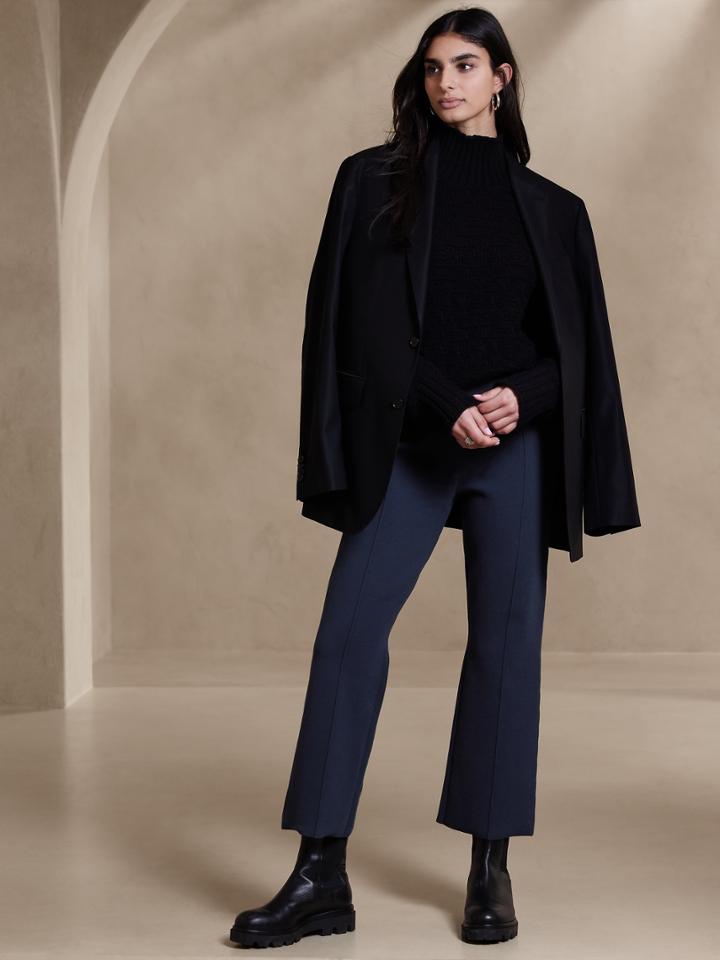 Milano Flare Cropped Sweater Pants