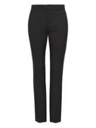 Banana Republic Womens Ryan Slim Straight-fit Lightweight Wool Pant Black Size 12