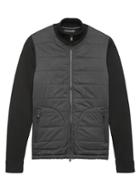 Banana Republic Mens Combination Quilted Sweater Jacket Black Size S