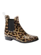Banana Republic Womens Short Chelsea Rainboot Camel & Black Size 7