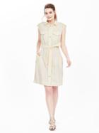 Banana Republic Eyelet Utility Shirtdress Size 0 Petite - Cocoon