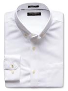 Banana Republic Mens Grant Fit Chambray Non Iron Shirt Size L Tall - White