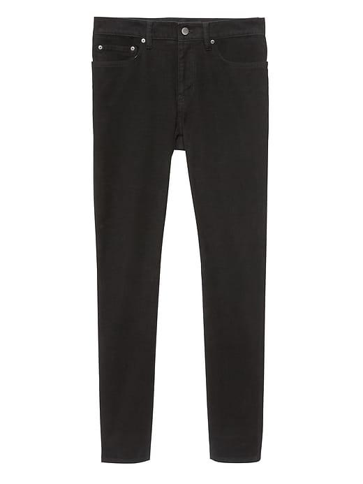 Banana Republic Mens Skinny Brushed Traveler Pant Black Size 28w
