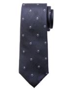 Banana Republic Mens Crest Silk Nanotex Tie Navy Size One Size