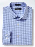 Banana Republic Mens Grant Fit Supima Cotton Check Shirt - Cool Lake
