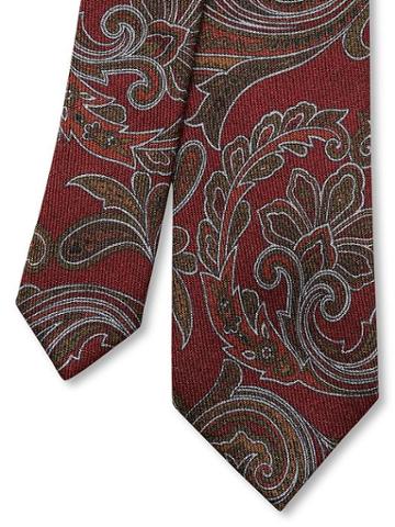 Banana Republic Paisley Wool Skinny Tie
