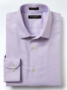 Banana Republic Mens Grant Fit Non Iron Textured Shirt - Warm Violet