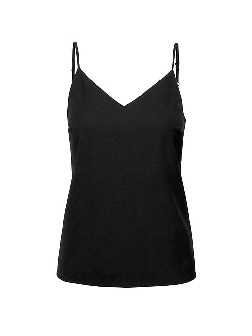 Banana Republic Womens Lightweight Wool Strappy Camisole Black Size M