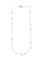 Banana Republic Womens Pearl Stationary Necklace Gold Size One Size