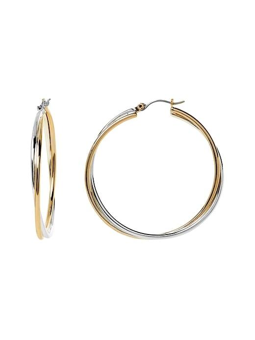 Banana Republic Twisted Medium Hoops