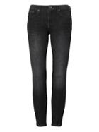 Banana Republic Womens Petite Skinny Zero Gravity Dark Gray Wash Ankle Jean Dark Gray Size 31